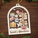Make Every Trip An Adventure To Remember - Travel Personalized Custom Ornament - Acrylic Custom Shaped - Christmas Gift For Family Members, Gift For Adventure Travel Lovers