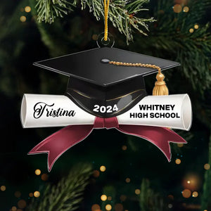 We Are Proud Of You And Your Dreams - Family Personalized Custom Ornament - Acrylic Custom Shaped - Graduation Gift, Christmas Gift For Family Members, Siblings, Brothers, Sisters