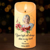 Custom Photo You Will Forever Be My Always - Memorial Personalized Custom LED Candle - New Arrival, Christmas Gift, Sympathy Gift For Family Members AMZ