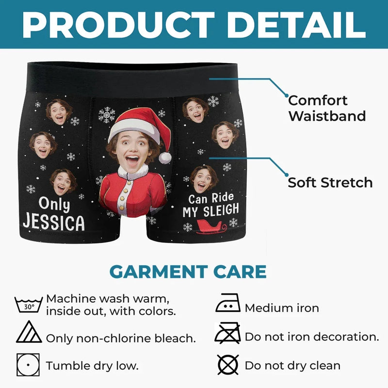Custom Photo You're My Favorite Distraction - Funny Personalized Custom Boxer Briefs, Men's Boxers - Christmas Gift For Boyfriend, Husband, Anniversary