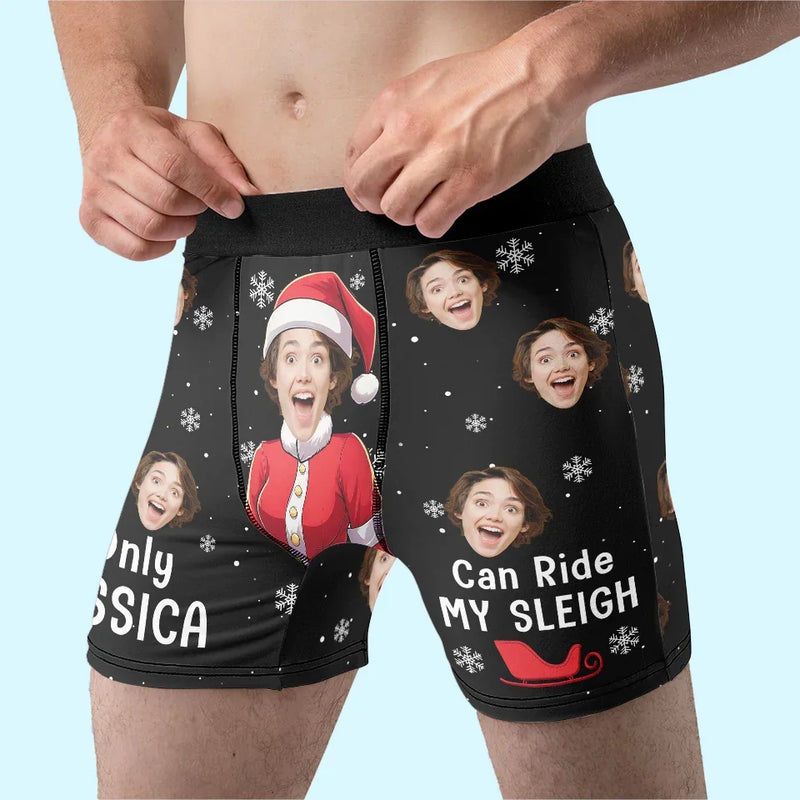 Custom Photo You're My Favorite Distraction - Funny Personalized Custom Boxer Briefs, Men's Boxers - Christmas Gift For Boyfriend, Husband, Anniversary