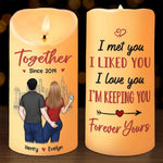 I’d Choose You, In A Hundred Lifetimes - Couple Personalized Custom LED Candle - Christmas Gift For Husband Wife, Anniversary