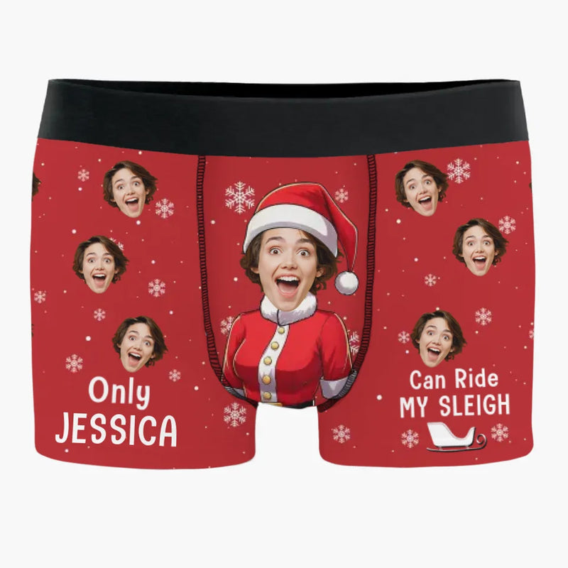 Custom Photo You're My Favorite Distraction - Funny Personalized Custom Boxer Briefs, Men's Boxers - Christmas Gift For Boyfriend, Husband, Anniversary