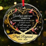 Custom Name Memorial Cardinal Gifts - Personalized Glass Ornament