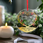 Custom Name Memorial Cardinal Gifts - Personalized Glass Ornament