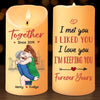 I Love You, You Are My Heart - Couple Personalized Custom LED Candle - Christmas Gift For Husband Wife, Anniversary