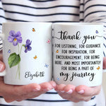 Custom Name Thank You Gifts for Mentors - Personalized Mugs