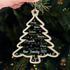 Our Christmas Tree Shines With The Love Of Family - Family Personalized Custom Ornament - Acrylic Custom Shaped - Christmas Gift For Family Members