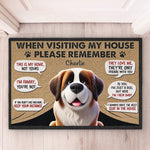 I'm Family, You're Not - Dog Personalized Custom Home Decor Decorative Mat - House Warming Gift For Pet Owners, Pet Lovers