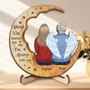 Not A Day Goes By That You're Not Missed - Memorial Personalized Custom 2-Layered Wooden Plaque With Stand - Sympathy Gift, Christmas Gift For Family Members