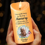 Custom Photo Loving You Forever - Memorial Personalized Custom LED Candle - New Arrival, Christmas Gift, Sympathy Gift For Grandpa AMZ