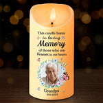 Custom Photo Loving You Forever - Memorial Personalized Custom LED Candle - New Arrival, Christmas Gift, Sympathy Gift For Grandpa AMZ
