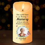 Custom Photo Loving You Forever - Memorial Personalized Custom LED Candle - New Arrival, Christmas Gift, Sympathy Gift For Grandpa AMZ