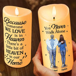 Life Changes, But Memories Remain - Memorial Personalized Custom LED Candle - Sympathy Gift, Christmas Gift For Couple, Family