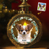 Photo personnalisée « Tu n'es pas oublié, tu vivras dans mon cœur pour toujours » - Lanterne commémorative personnalisée aux chandelles - Cadeau de condoléances, cadeau de Noël pour les propriétaires d'animaux de compagnie, les amoureux des animaux
