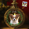 Photo personnalisée « Vous nous avez apporté une joie infinie » – Lanterne commémorative personnalisée aux chandelles – Cadeau de condoléances, cadeau de Noël pour les propriétaires d'animaux et les amoureux des animaux
