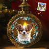 Photo personnalisée « Mon animal est le véritable esprit de Noël » – Lanterne décorative personnalisée aux chandelles pour chien et chat – Cadeau de Noël pour les propriétaires et les amoureux des animaux