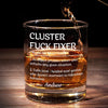 The Definition Of A Cluster Fixer - Coworker Personalized Custom Whiskey Glass - Gift For Coworkers, Work Friends, Colleagues