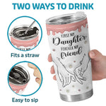 A Mother’s Love Is Forever - Family Personalized Custom 3D Inflated Effect Printed Tumbler - Gift For Mom, Daughter