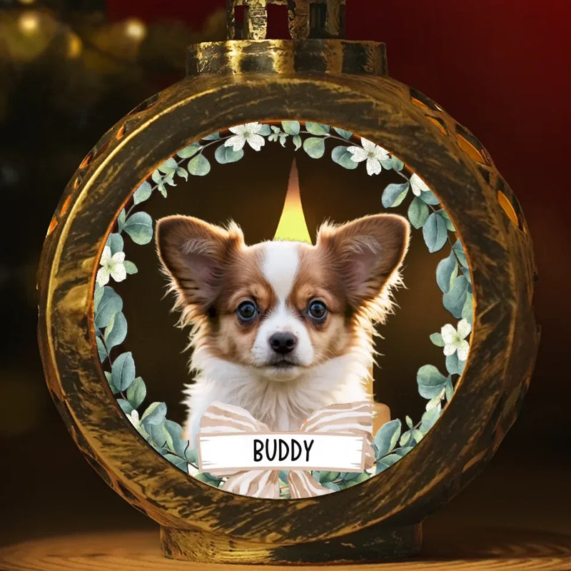 Custom Photo You Are Not Forgotten, You Will Live In My Heart Forever - Memorial Personalized Custom Candlelight Lantern Ornament - Sympathy Gift, Christmas Gift For Pet Owners, Pet Lovers