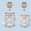 First My Daughter Forever My Friend - Family Personalized Custom 3D Inflated Effect Printed Mug - Christmas Gift For Gift For Mom, Daughter, Grandchild