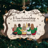 Jingle Ladies Rock - Bestie Personalized Custom Ornament - Wood Custom Shaped - Christmas Gift For Best Friends, BFF, Sisters
