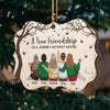 Jingle Ladies Rock - Bestie Personalized Custom Ornament - Wood Custom Shaped - Christmas Gift For Best Friends, BFF, Sisters