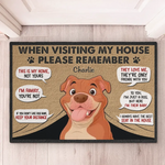 Entry Is Granted Only If My Furry Friends Approve - Dog Personalized Custom Home Decor Decorative Mat - House Warming Gift For Pet Owners, Pet Lovers