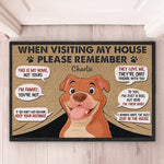 Entry Is Granted Only If My Furry Friends Approve - Dog Personalized Custom Home Decor Decorative Mat - House Warming Gift For Pet Owners, Pet Lovers