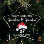 Our Tiny Miracle - Family Personalized Custom Ornament - Acrylic Custom Shaped - Christmas Gift For Family Members, Pregnancy