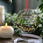 You Are Irreplaceable - Affirmation Personalized Custom Circle Glass Ornament - Christmas Gift For Yourself