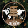 Travel Far And Make Memories That Last - Travel Personalized Custom Ornament - Acrylic Custom Shaped - Christmas Gift For Family Members, Gift For Adventure Travel Lovers