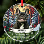 Custom Photo You Were More Than A Pet, You Were Family - Memorial Personalized Custom Circle Glass Ornament - Sympathy Gift, Christmas Gift For Pet Owners, Pet Lovers