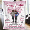 Your Vibe Attracts Your Tribe - Bestie Personalized Custom Blanket - Gift For Best Friends, BFF, Sisters