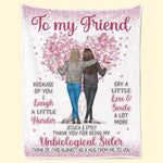Your Vibe Attracts Your Tribe - Bestie Personalized Custom Blanket - Gift For Best Friends, BFF, Sisters