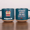 Tasse en céramique personnalisée « Friends Who Holiday Together Sleigh Together » - Cadeau de Noël pour les meilleures amies, les meilleures amies et les sœurs