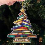 Books Are My Escape From Reality - Personalized Custom Ornament - Acrylic Custom Shaped - Christmas Gift For Book Lovers, Book Club