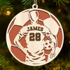 Playing With Heart Is What Sets You Apart - Personalized Custom Ornament - Wood Custom Shaped - Christmas Gift For Sport Lovers, Sport Players