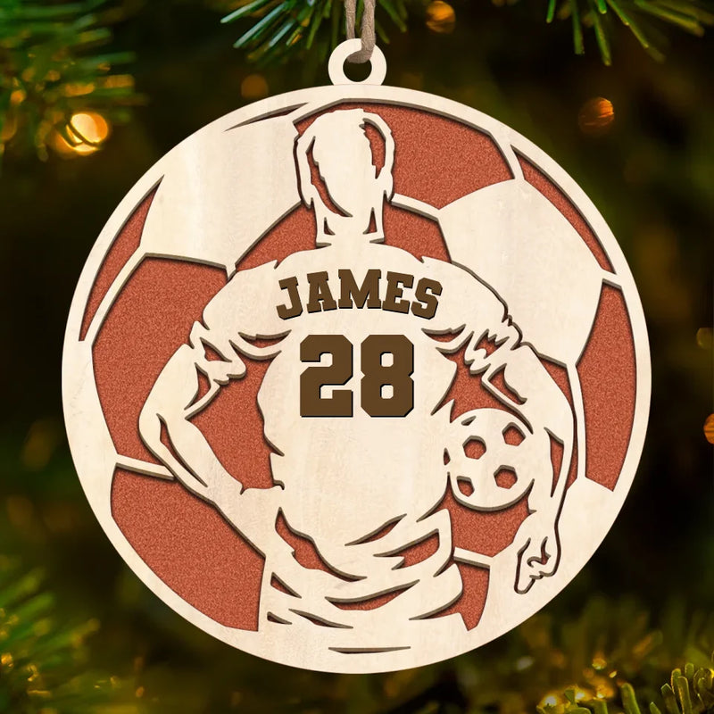 Playing With Heart Is What Sets You Apart - Personalized Custom Ornament - Wood Custom Shaped - Christmas Gift For Sport Lovers, Sport Players