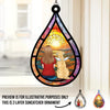 Always In Our Hearts - Memorial Personalized Window Hanging Suncatcher - Sympathy Gift For Pet Owners, Pet Lovers