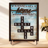 Pawprints Make A House Feel Like A Home - Memorial Personalized Custom 2-Layered Wooden Plaque With Stand - Sympathy Gift For Pet Owners, Pet Lovers