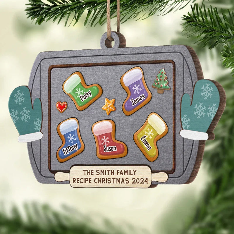 Cherishing Every Moment Spent Together - Family Personalized Custom Ornament - Wood Custom Shaped - Christmas Gift For Family Members