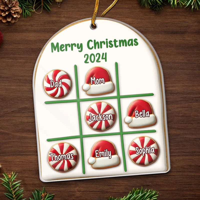 In This Family, We Do Love - Family Personalized Custom Ornament - Acrylic Custom Shaped - Christmas Gift For Family Members