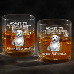 Custom Photo Pets Make Us Better Humans - Dog & Cat Personalized Custom Whiskey Glass - Gift For Pet Owners, Pet Lovers