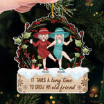 All Is Calm, All Is Bright - Bestie Personalized Custom Ornament - Acrylic Custom Shaped - Christmas Gift For Best Friends, BFF, Sisters