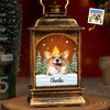 Custom Photo A Paw Print On My Heart - Memorial Personalized Custom Christmas Wind Lamp - Sympathy Gift, Christmas Gift For Pet Owners, Pet Lovers