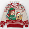 Les animaux de compagnie sont des trésors d'amour enveloppés de fourrure - Sweat-shirt personnalisé pour chien et chat - Pull unisexe en laine - Cadeau de Noël pour propriétaires et amoureux des animaux