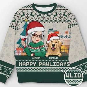Les animaux de compagnie sont des trésors d'amour enveloppés de fourrure - Sweat-shirt personnalisé pour chien et chat - Pull unisexe en laine - Cadeau de Noël pour propriétaires et amoureux des animaux