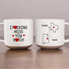 Il n'y a jamais trop loin pour prendre le thé ensemble - Mug en céramique personnalisé imprimé pour meilleure amie - Cadeau de Noël pour meilleures amies, meilleures amies, sœurs