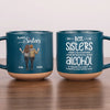 Voici une autre année de liens autour de l'alcool - Tasse en poterie imprimée personnalisée Bestie - Cadeau pour meilleures amies, BFF, sœurs